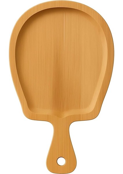 High-Tech Bambu Sunum Tabağı – Doğal Ahşap Servis Tahtası, Şık Saplı Sunum Tepsisi, Çevre Dostu Mutfak Ürünü, Kahvaltı ve Atıştırmalık Için Ideal, Leke Tutmaz – Eko Tasarım