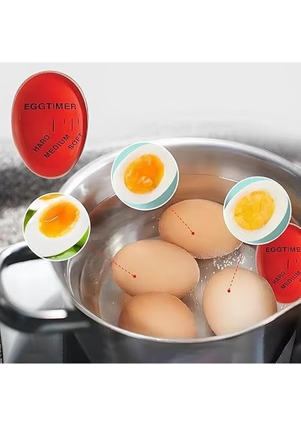 Dublör Yumurta Zamanlayıcı Egg Timer – Rafadan, Katı ve Akışkan Yumurta Için Isıya Duyarlı Haşlama Yardımcısı fiyatları