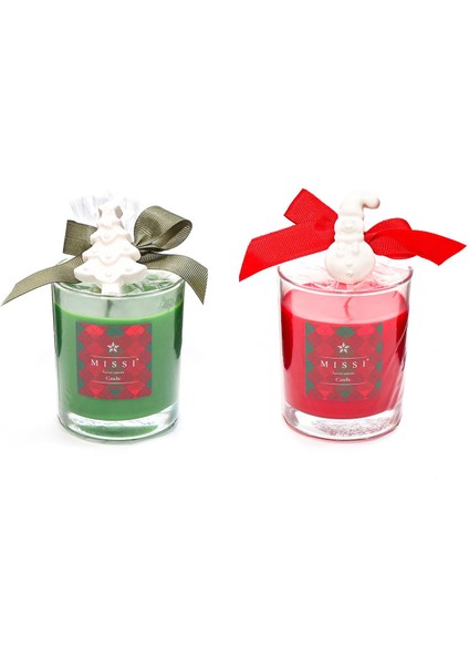 Yılbaşı Aroması-Spice Orange Kokulu Vegan Mum Seti