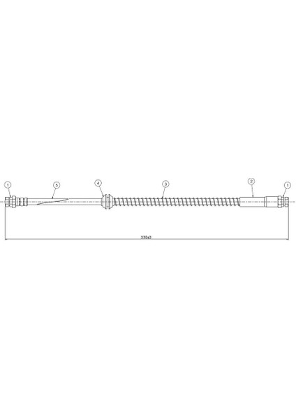 ARKA FREN HORTUMU CADDY 3 2004 2K0611775C 2K0611775D (2 ADET)