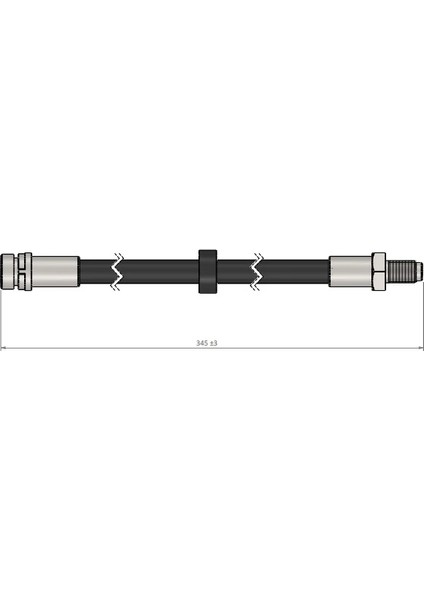 ARKA FREN HORTUMU CONNECT 2002-2014 7T162282CA 2T142282CA 4510813 (2 ADET)