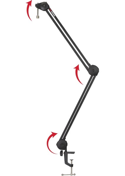 Frameworks GFWMICBCBM2000 | Yayıncı/podcast/streaming/youtuber Için Masaüstü Akrobat Boom Kollu Mikrofon Standı