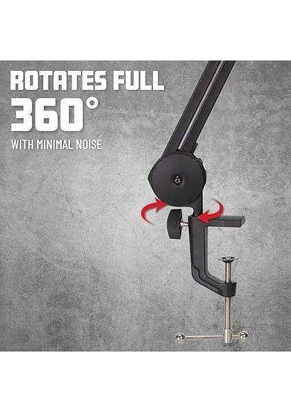 Frameworks GFWMICBCBM2000 | Yayıncı/podcast/streaming/youtuber Için Masaüstü Akrobat Boom Kollu Mikrofon Standı modelleri