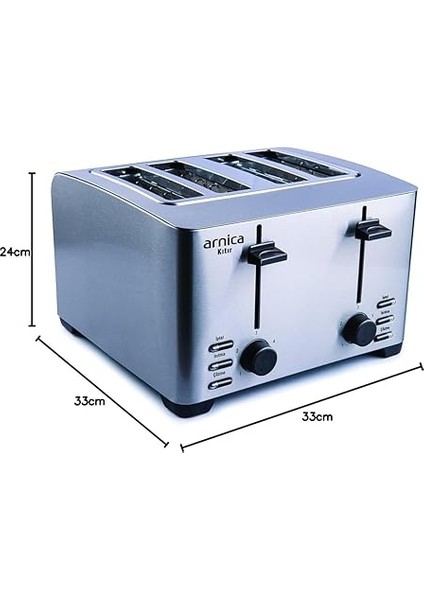 GH27000 Kıtır Ekmek Kızartma, 1500 W, Inoks indirimleri