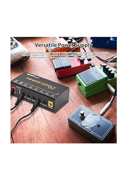 Bağımsız Kısa Devre Korumalı 6 Kanallı Gitar Pedalı Güç Kaynağı LED Güç Göstergesi Pedal D Gitar Efekt Pedalı Diğer Taşınabil Cihazlar Için Güç Kaynağı fırsatları