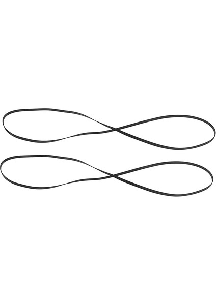 2 Adet Pikap Kayışı Siyah Düz Tahrik Kayışı Yüksek Elastikiyetli Plak Çalar Kayışı Vinil ve Bant Makineleri Için Yedek