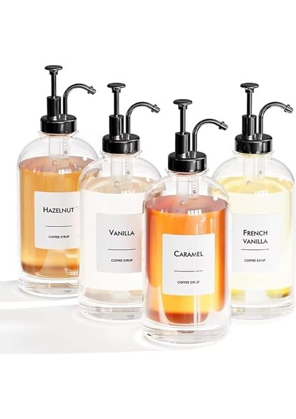 Home 2'li 500 ml Cam Sıvı Sabunluk ve Losyonluk Seti – Yüksek Kaliteli Krom Başlık, Şık Tasarım, Çok Amaçlı Kullanım Için: Kahve Şurubu, Sıvı Yağ, Sirke, Losyon ve Sıvı Sabun (Siyah, Yuvarlak) fiyatları