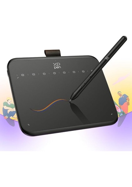 Deco 640 16384 Basınç Seviyeli Çizim Tableti Hassasiyet Pilsiz Stylus 6*4 Inç Osu Çizim Pedi Dijital Çizim Öğretimi Için Grafik Tablet Pc Mac Android Için Tasarım Düzenleme Çalışması