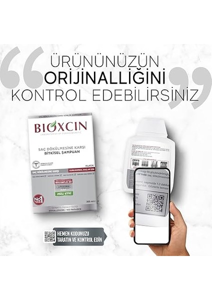 Kuru & Normal Saçlar Için Saç Dökülmesine Karşı Bitkisel Şampuan 3'lü Paket (3 x 300 Ml) modelleri
