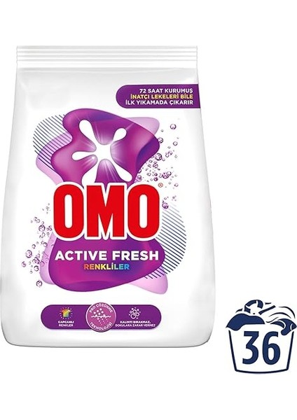Active Fresh Renkliler Toz Deterjanı 5.5 kg fiyatları