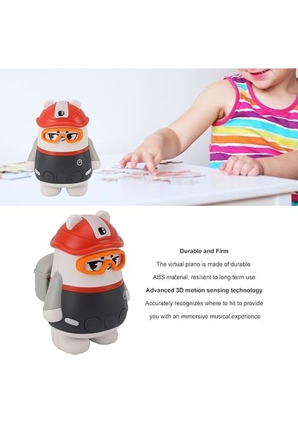 Için Sanal Piyano, Yetişkin Parmak Hareketi Algılayan Hava Piyano, 3D Somatosensoriyel Elektrikli Müzik Aleti Oyuncak Açık Bahçe Ofisi Ev Oyunu indirimleri