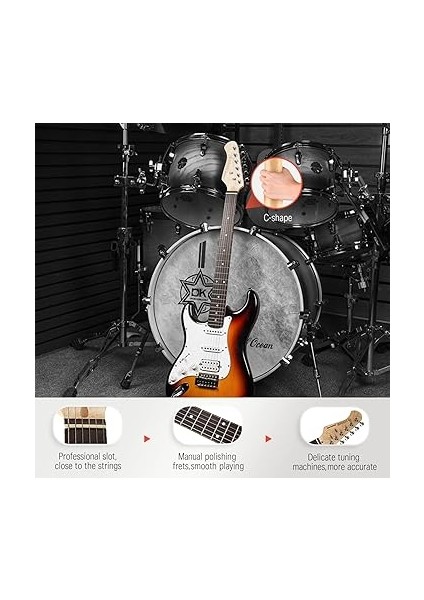 DST-100SL Solak Elektro Gitar (Sunburst) fırsatları