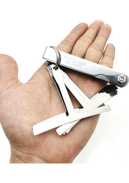 9 Adet Balenli Radyal Ölçer Luthier Aletleri 32 Bıçaklı Hissi Ölçer Çift Işaretli Metrik ve Imparatorluk Boşluk Ölçme Cetveli Gitar Bas Için Alet fırsatları