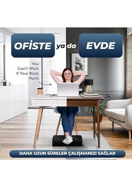 - Çalışma Masası Altı Için Ergonomik Ayak Desteği, Ofis Koltuğu ve Oyun Koltuğu Için Ayak Yastığı, Ayak Koyma Yeri Taburesi, Rahatlatıcı Yarım Silindir Masa Altı Ayak Minderi Ayaklık indirimleri