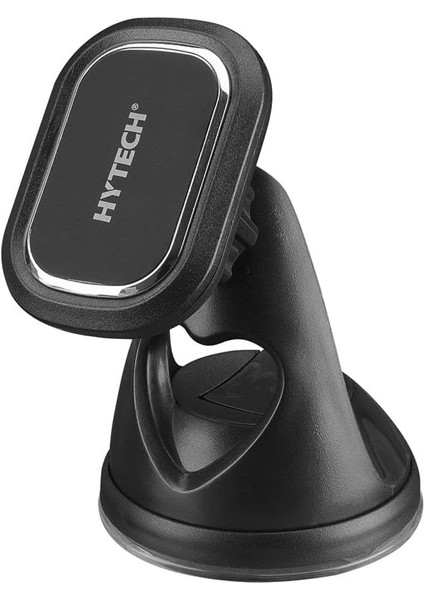 HY-XH43 Universal Ayarlanabilir Vantuz + Izgara Aparatlı Siyah Mıknatıslı Araç Telefon Tutucu