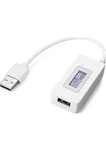 Dc 3-7V USB Voltmetre Ampermetre Göstergeli Mobil Şarj Kapasite Test Edici