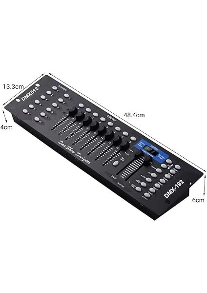 Kontrol Cihazı, Dmx Konsolu, 192CH DMX512 Konsolu, 2m/6,6 Ft Dmx Sinyal Kablosu Ile, Sahne Aydınlatma Çalışmasının Düzenleme Programı Için Kontrol Paneli Kullanımı fırsatları