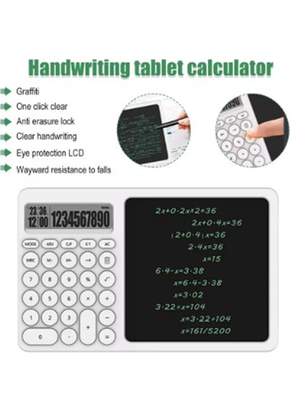Çok Amaçlı Digital Hesap Makinesi LCD Ekran Yazma Tableti Ofis Okul Için Silinebilir El Yazıs� fiyatları