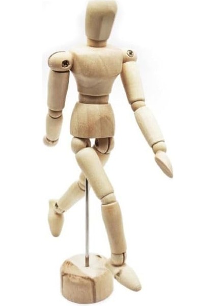 Ahşap Insan Modeli 20 cm 1 Adet Insan Figürlü Ahşap Model Manken Resim Ressam Eğitimi Tahta Adam Kukla Stilist
