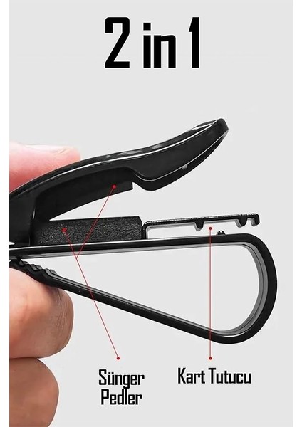 Araç Gözlük Tutucu Araç Içi Güneşlik Klipsli Universal Gözlük Kart Tutma Aparatı modelleri