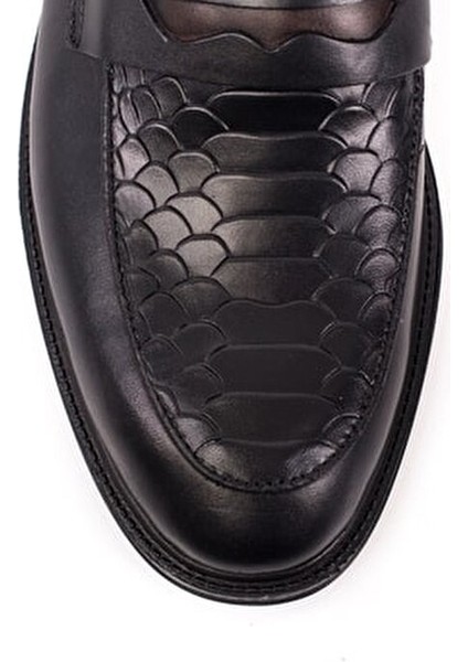 Hakiki Deri Erkek Klasik Ayakkabı Ortopedik Taban Kauçuk Tabanlı