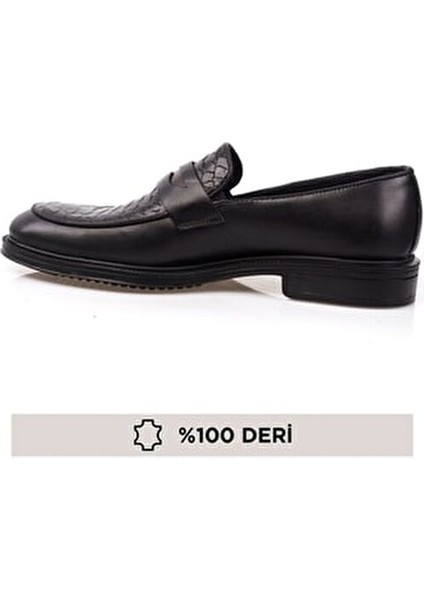 Hakiki Deri Erkek Klasik Ayakkabı Ortopedik Taban Kauçuk Tabanlı