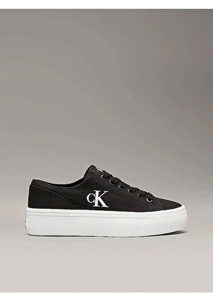 Kadın Ck Canvas Platform Sneakers - Siyah