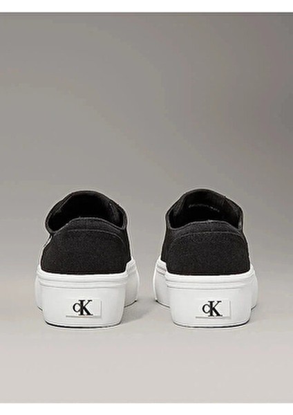 Kadın Ck Canvas Platform Sneakers - Siyah