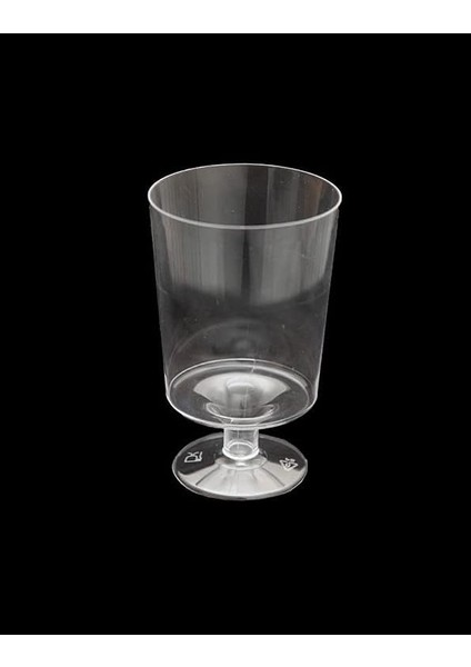 Akrilik Şarap Kadehi Mini 10 Adet - Şeffaf, Kristal, Sert