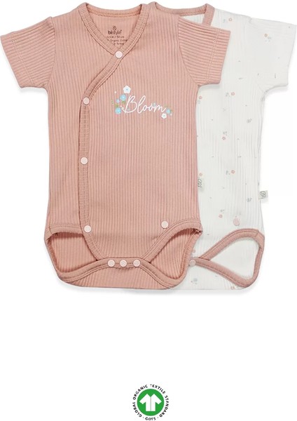 Bloom Rose 2'li Yarım Kol Badi 17119 Ekru Gül Kurusu