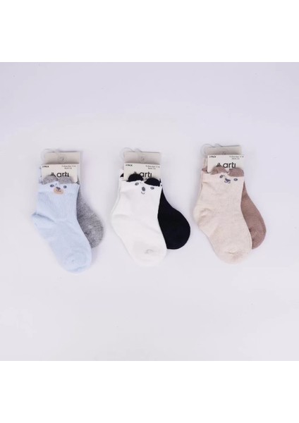 Retkit 2'li Erkek Bebek Soket Çorap K44144 Asorti