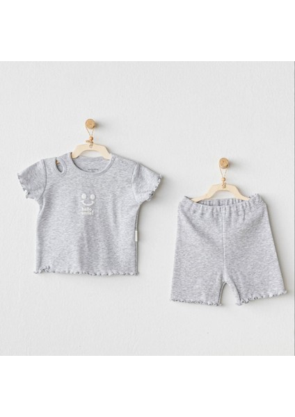 Basic 2'li Takım Grey Melange