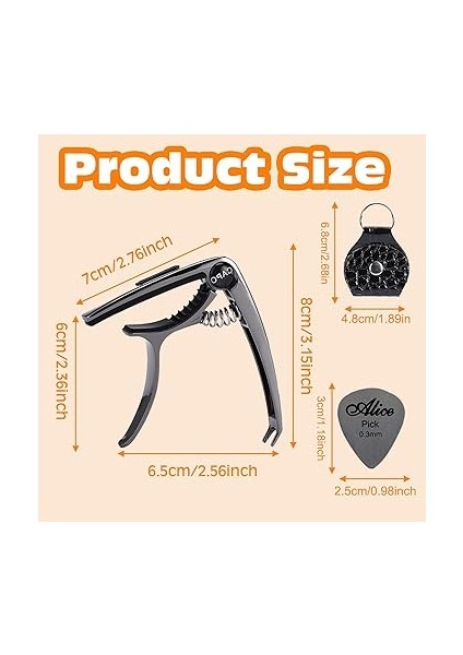 Capo, Gitar Capo, Akustik Gitar, Gitar ve Dişli Aksesuarları Için Capo Elektro Gitar, 3 Gitar Metal Peneli ve 1 Gitar Pena Çantası Gitar Capo Akustik Ukulele Mandolin Banjo Için fiyatları