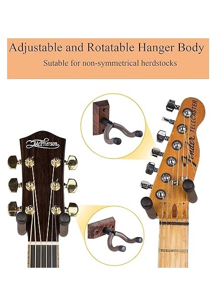 Gitar Duvara Monte Gitar Askısı Siyah Ceviz Gitar Kancası Akustik Elektrikli Bas Gitar Duvar Askısı Kanca Tutucu (Siyah Ceviz Askı) modelleri
