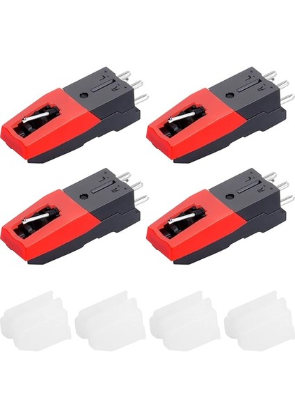 Pikap Iğnesi, Pikap Için 4 Adet Yedek Iğne, Pikap Iğnesi, Pikap Için Iğne, Ses Pikap, Crosley, Ion, Jensen, Bush ve Tik Için Yedek Iğne