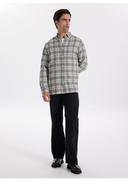 Yüksek Bel Geniş Paça Straight Siyah Kadın Denim Pantolon F5WL-PNT0189 modelleri