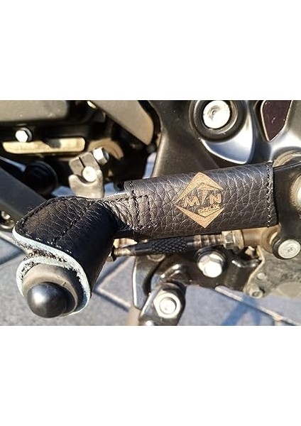 Mtn MAK99 Doğal Deri Motosiklet Vites Çorabı,bot Ayakkabı Koruyucu Vites Kılıfı,shifter Shoes Protector, Motosiklet Deri Aksesuar (Large) indirimleri
