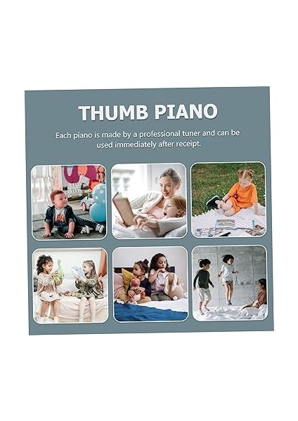 8 Not Mini Başparmak Piyano Akrilik Tuşlar Kalimba Enstrümanı Başlangıç ​​seviyesi Tema ve Kullanımı Kolay fırsatları