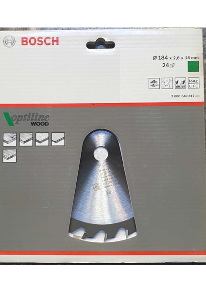 Daire Testere Bıçağı (184MM * 2.6 * 16MM)