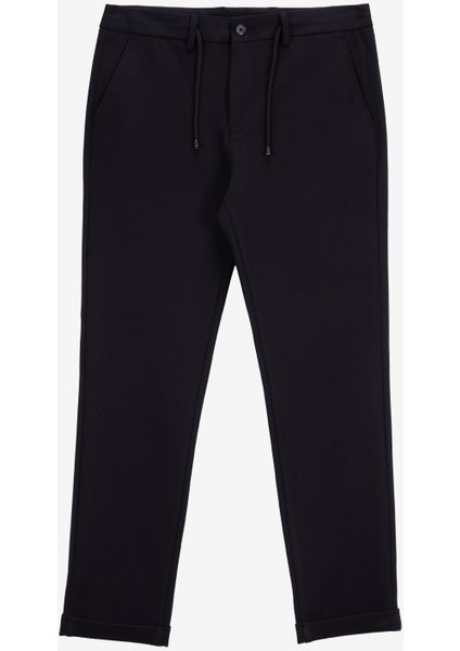 Bağlamalı Bel Duble Paça Jogger Siyah Erkek Pantolon F5WM-PNT 2531 modelleri
