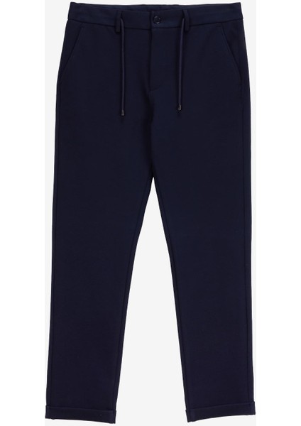 Bağlamalı Bel Duble Paça Jogger Lacivert Erkek Pantolon F5WM-PNT 2531 fiyatları