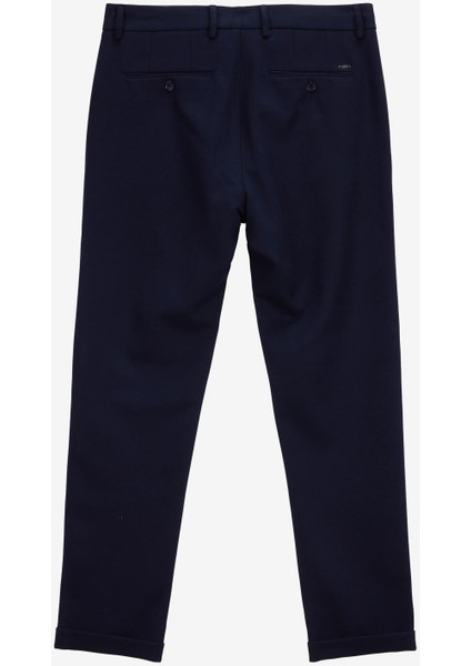 Bağlamalı Bel Duble Paça Jogger Lacivert Erkek Pantolon F5WM-PNT 2531 modelleri