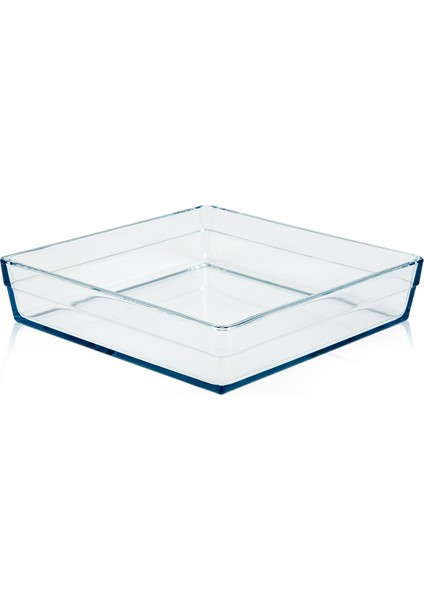 Borcam Kare Tepsi 4,1 lt Mikrodalga Fırına Uygun 287 mm x 287 mm Boyut