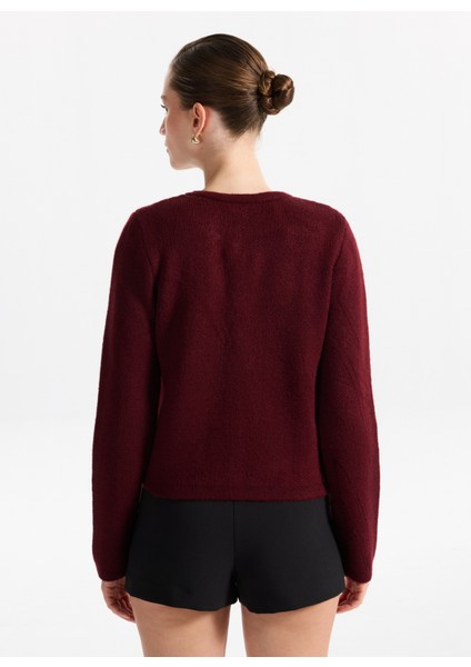 Bordo Kadın Hırka F5WL-HRK0404 indirimleri