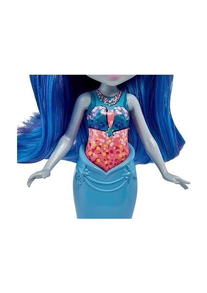 HCF72 - Royal Enchantimals Dorinda Dolphin Oyuncak Bebek Ailesi (Yakl. 15 Cm), Çıkarılabilir Palet ve 3 Deniz Atı Hayvan Figürü, 3 Yaşından Büyük Çocuklar Için Harika Bir Hediye indirimleri