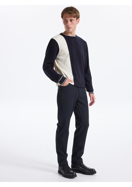 Lacivert Erkek Slim Fit Denim Pantolon F5WM-PNT 2420