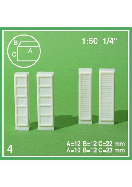 559010 1/50 Ölçek, Elbise Dolabı-Kombinasyonlu-14 Mm-Beya