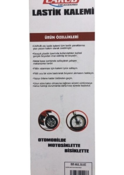Lastik Kalemi Beyaz Universal Uyumlu Motosiklet Aksesuarı Yüksek Kalite modelleri