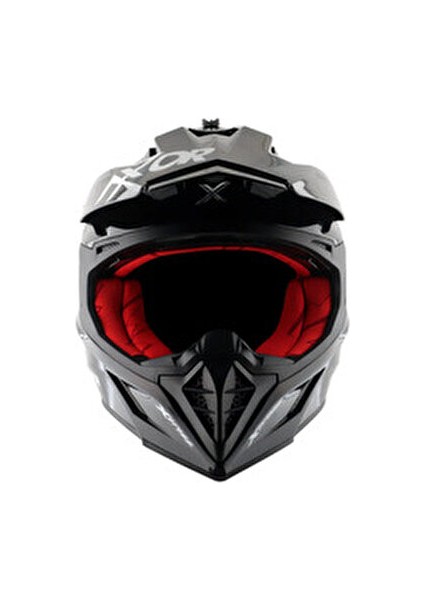 X-Cross Dual Vısor Kask Su Geçirmez Logolu Tasarım 1 Adet Konforlu Sürüş İçin