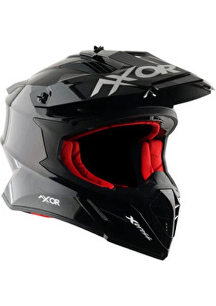 X-Cross Dual Vısor Kask Su Geçirmez Logolu Tasarım 1 Adet Konforlu Sürüş İçin